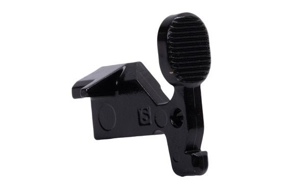 Mil-spec AR-15 bolt catch, black.